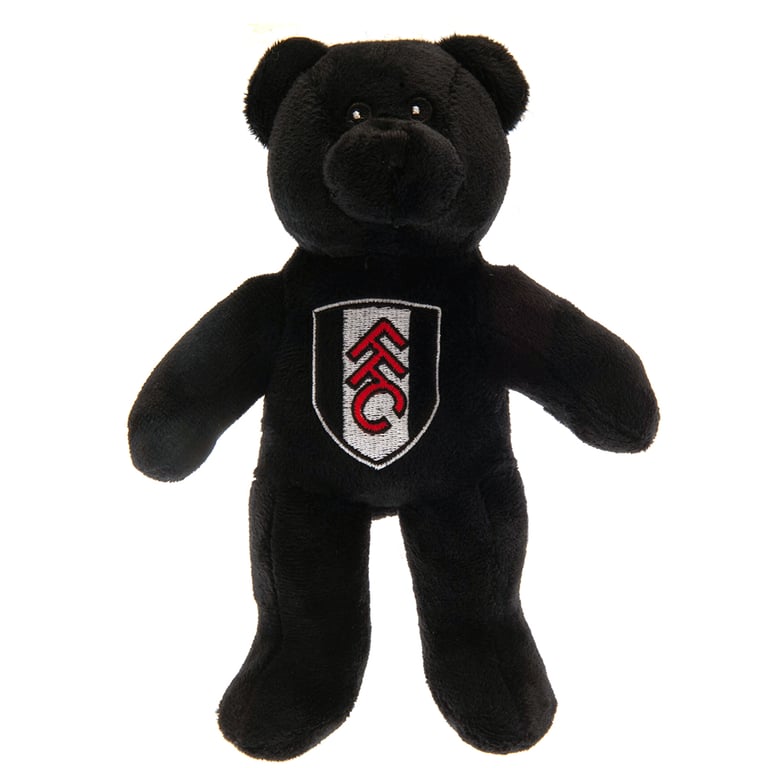 Fulham FC Mini Black Plush Bear with Crest and Stitched Details