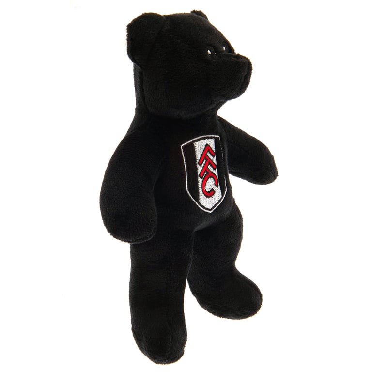 Fulham FC Mini Black Plush Bear with Crest and Stitched Details