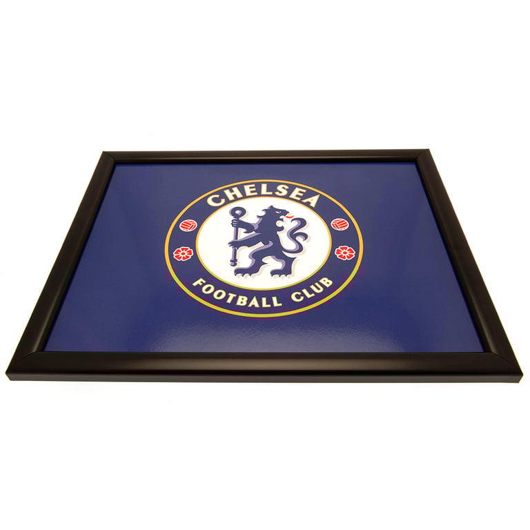Chelsea FC Cushioned Lap Tray with Black Frame - Home Decor and Sports Fan Gift Idea