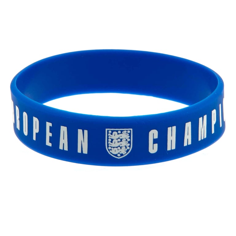England Lionesses European Champions Silicone Wristband - Royal Blue, One Size Fits All, England Crest Design