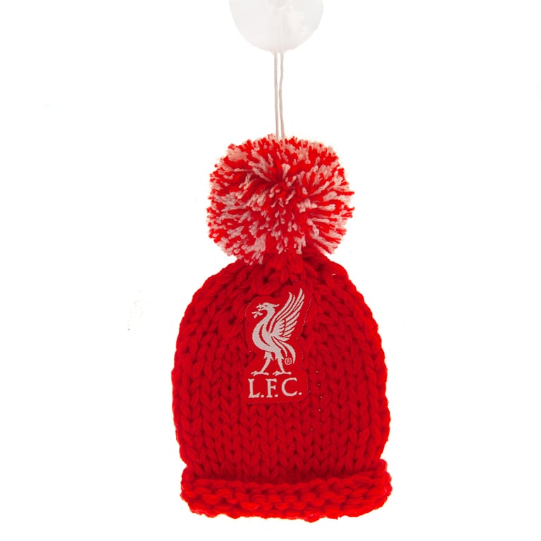 Liverpool FC Mini Wool Hanging Bobble Hat with Liverpool Crest Decoration