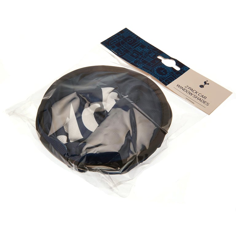 Tottenham Hotspur FC Navy Mesh Car Window Sunshades with Club Crest and Suction Pads
