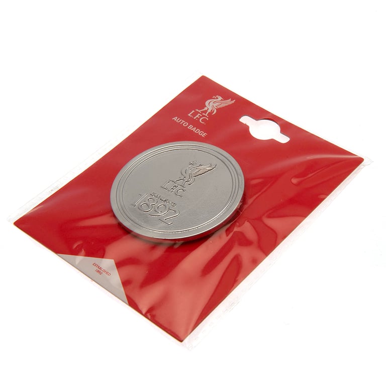 Liverpool FC Liverbird Crest Zinc Alloy Car Badge - Official Team Decoration