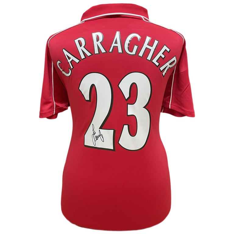 Liverpool FC 2000 Carragher Signed Replica Shirt - Hand Signed and Photo Authenticated
