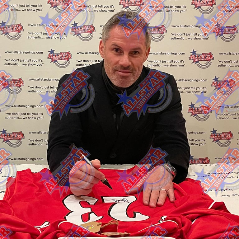 Liverpool FC 2000 Carragher Signed Replica Shirt - Hand Signed and Photo Authenticated