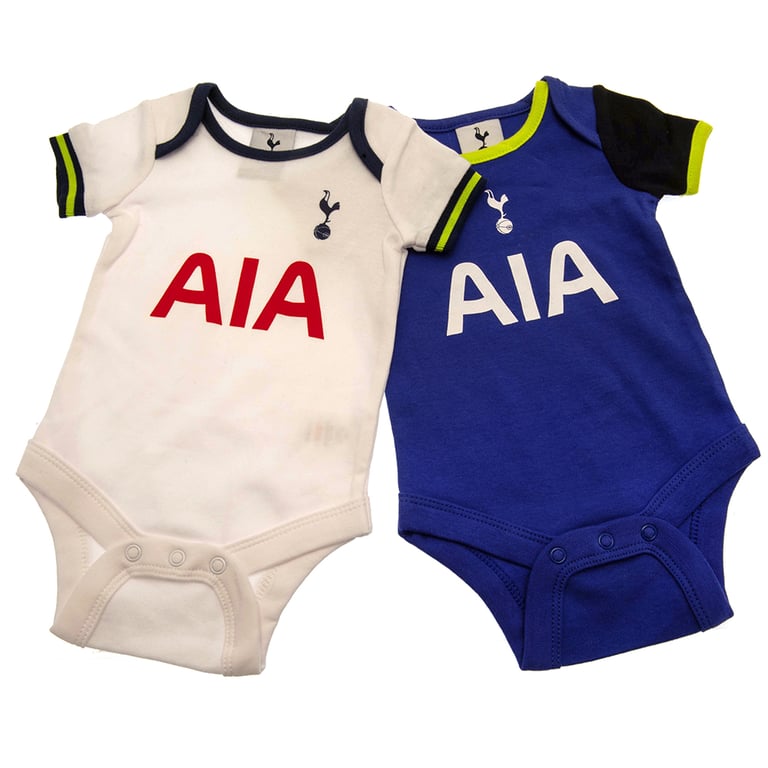 Tottenham Hotspur 2 Pack Multi Design Cotton Bodysuit (12-18 Mths)