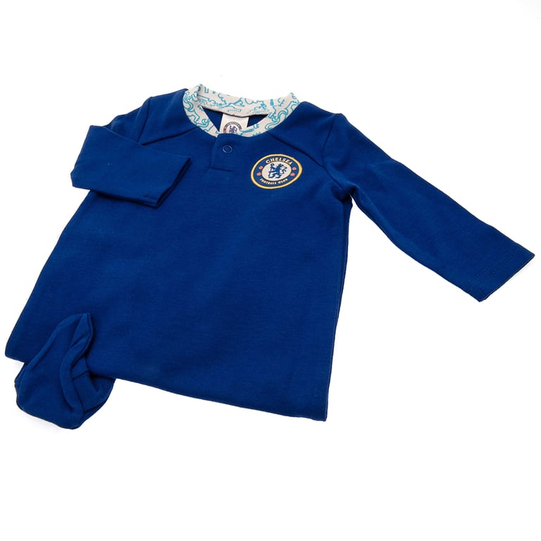 Chelsea FC Royal Blue Long Sleeve Baby Sleepsuit 9-12 Months
