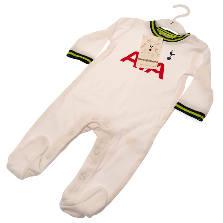 Tottenham Hotspur FC 9-12 Months Long Sleeve Cotton Sleepsuit