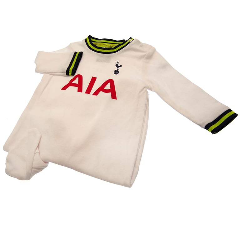 Tottenham Hotspur FC 9-12 Months Long Sleeve Cotton Sleepsuit