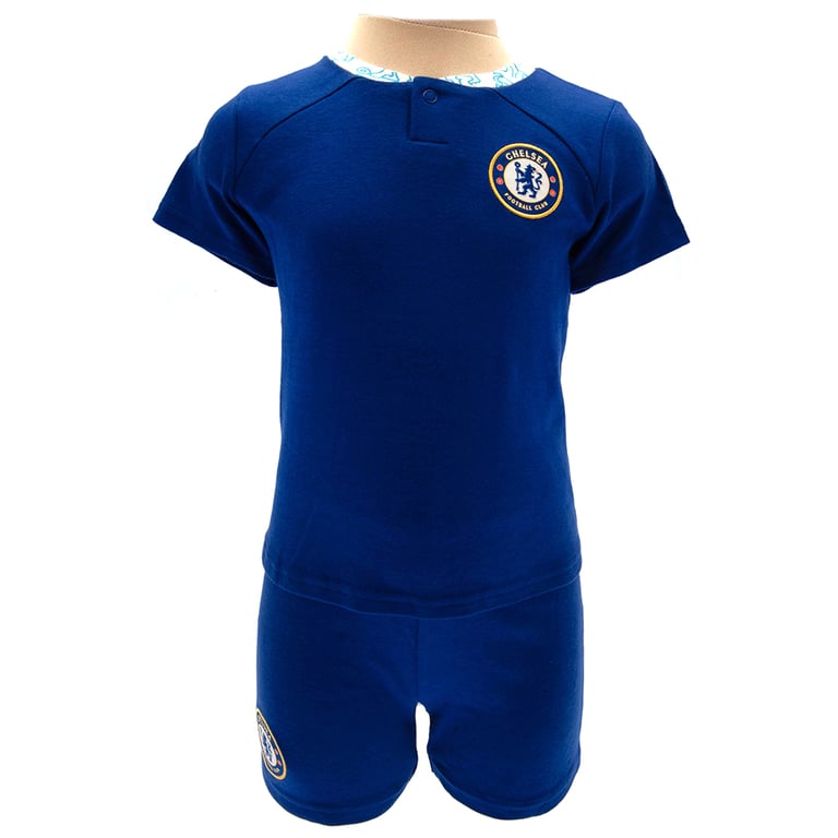 Chelsea FC 2022-23 Season Royal Blue Baby Shirt & Short Set - Soft Cotton Construction