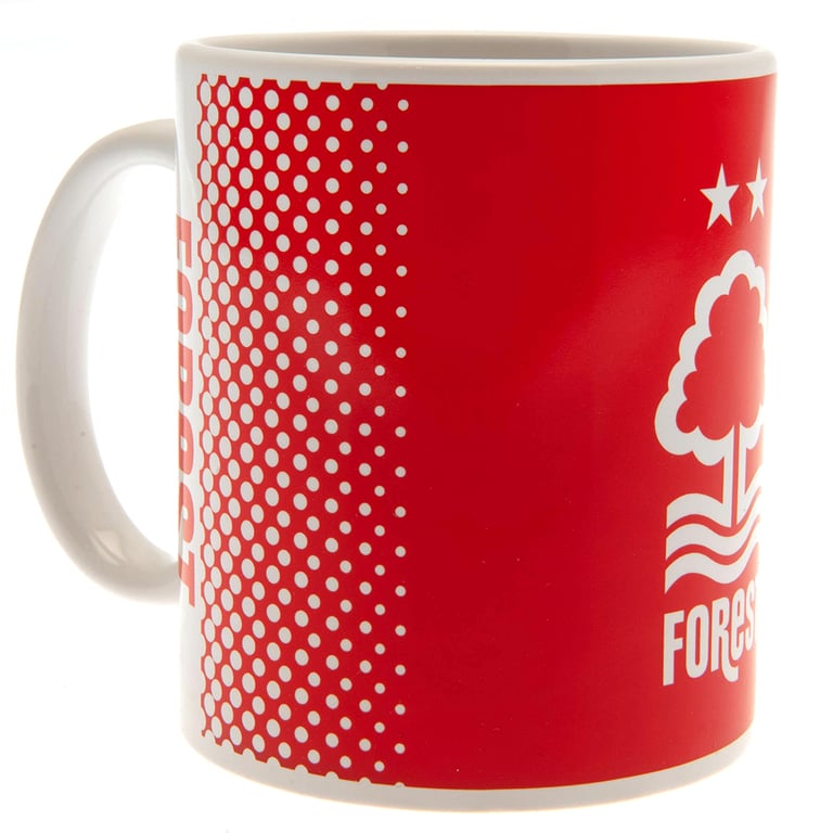 Nottingham Forest FC Ceramic Fade Coffee Mug with Club Crest