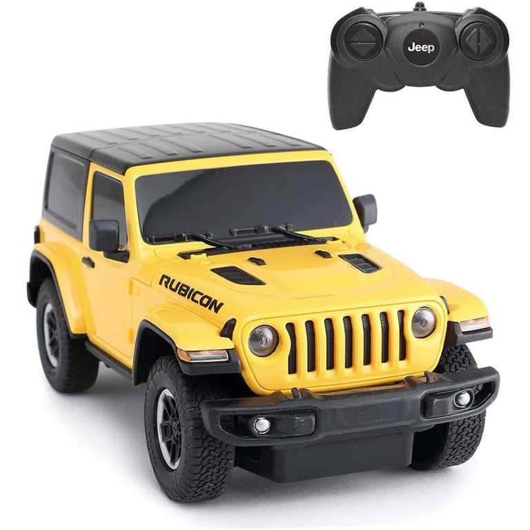 Jeep Wrangler JL 1:24 Scale Radio Controlled Car with Spring Suspension and Xenon LED Headlights