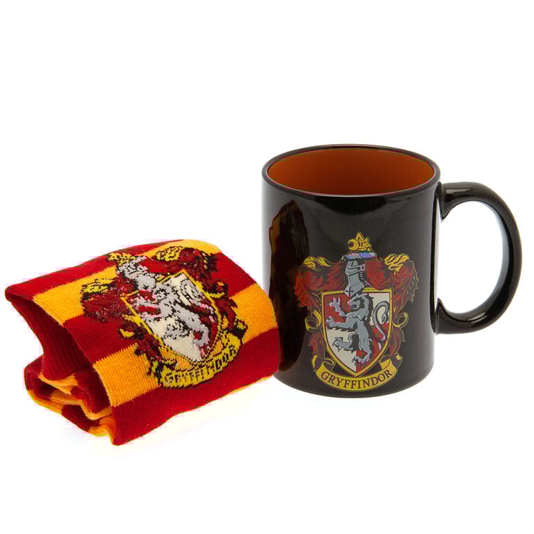 Harry Potter Gryffindor Mug & Sock Gift Set - Official Home Decor