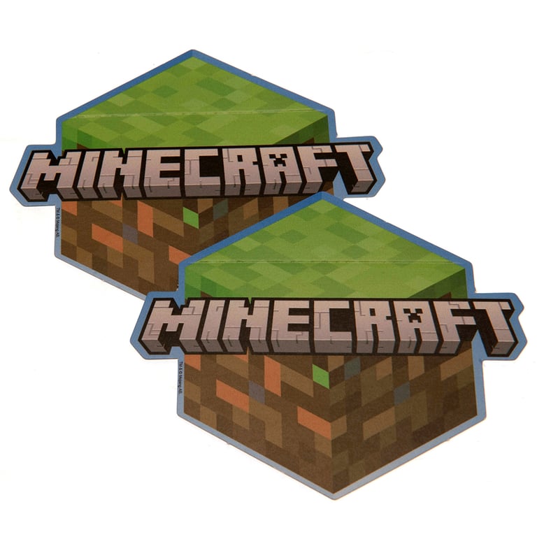 Minecraft Gift Wrap - Vibrant Wrapping Paper Sheets & Matching Logo Tags