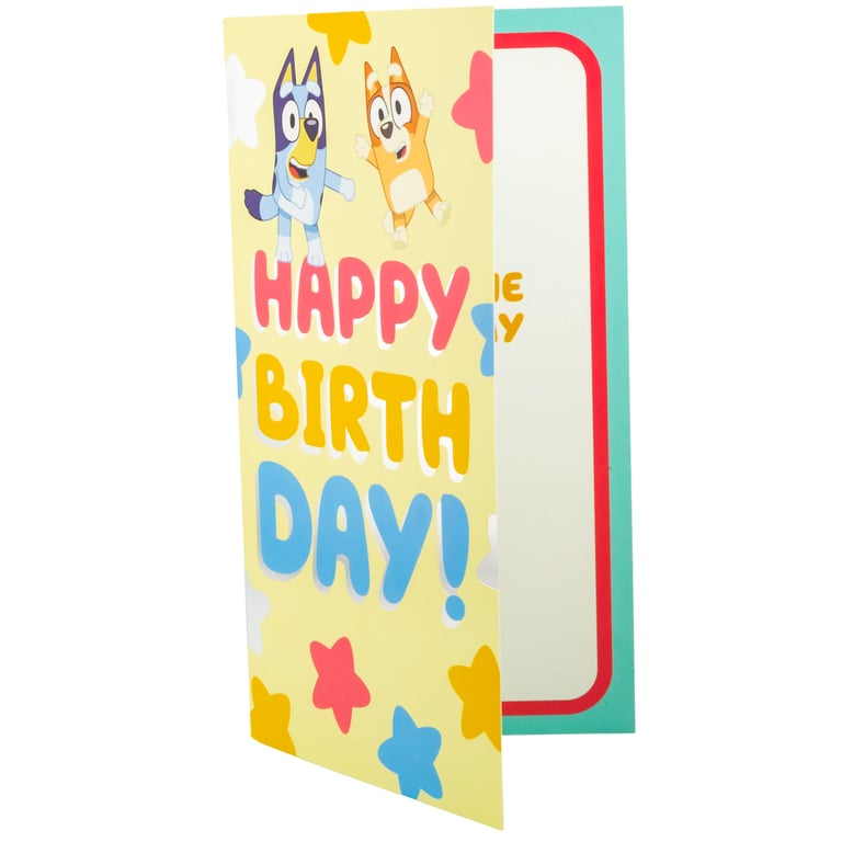 Bluey and Bingo Colourful Birthday Card - Have the Best Day Ever!