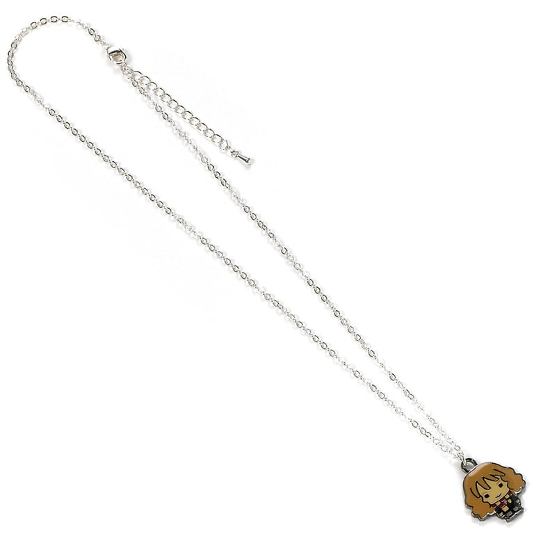 Harry Potter Chibi Hermione Silver Plated Necklace with Extender Chain