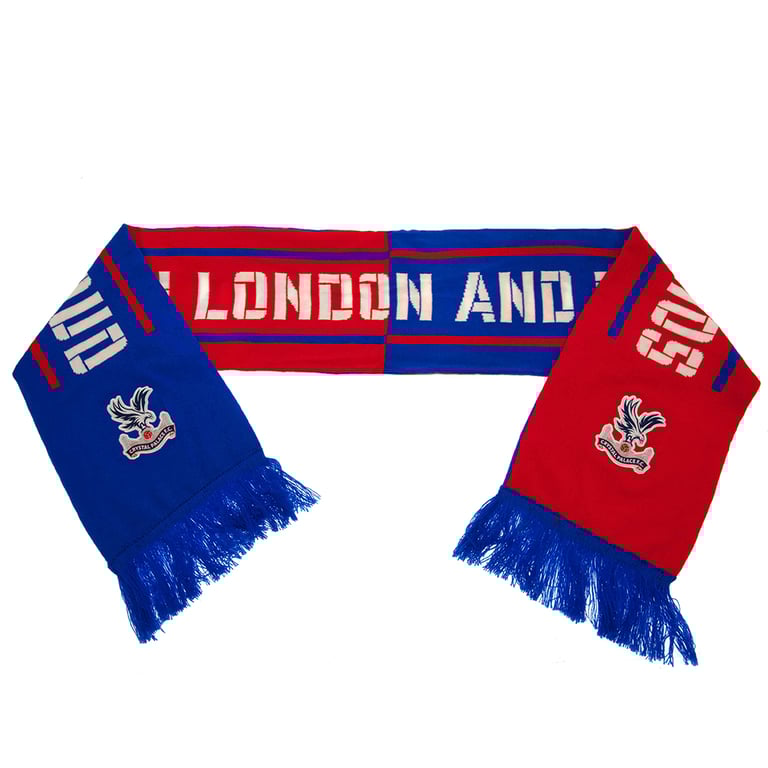 Crystal Palace FC South London Club Crest Scarf