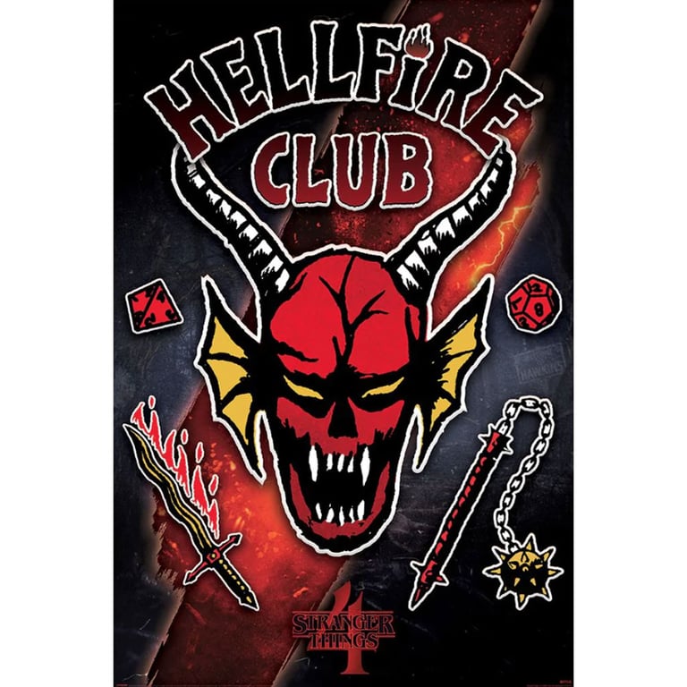 Stranger Things 4 Hellfire Club Rift 91 Maxi Rolled Poster - High Resolution Artwork on Gloss Paper