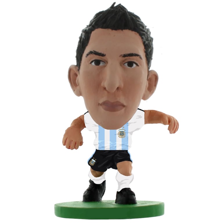 Argentina SoccerStarz Angel Di Maria Collectable Figure - Classic Home Kit, 5cm Tall