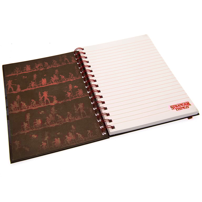 Stranger Things 4 A5 Spiral Bound Notebook with Season 4 Artwork and Lined Pages