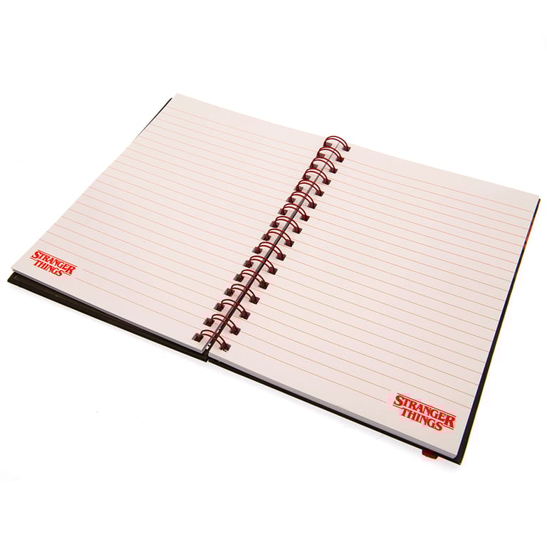 Stranger Things 4 A5 Spiral Bound Notebook with Season 4 Artwork and Lined Pages