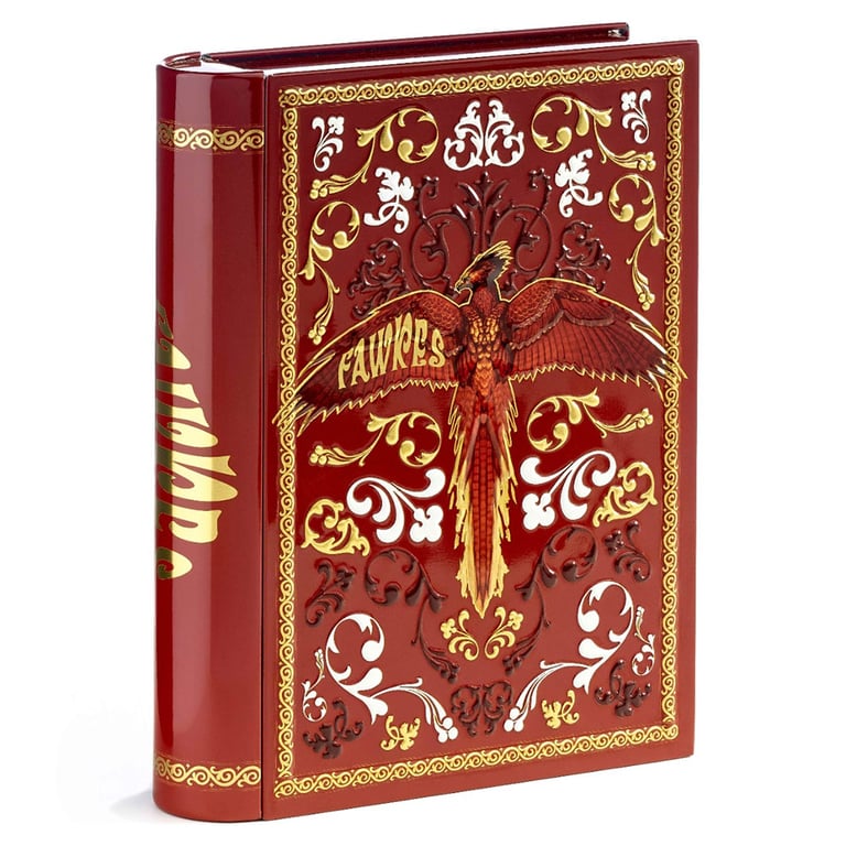 Harry Potter Fawkes Luxury Gift Tin Set with Hair Accessories & Collectibles