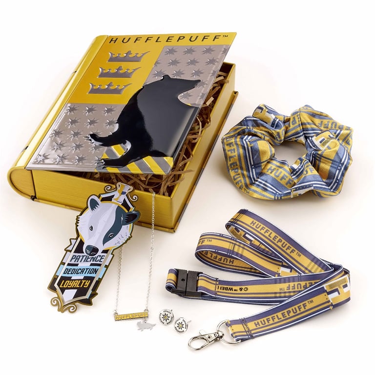 Harry Potter Luxury Hufflepuff Gift Tin Set - Enchanted Accessories Bundle