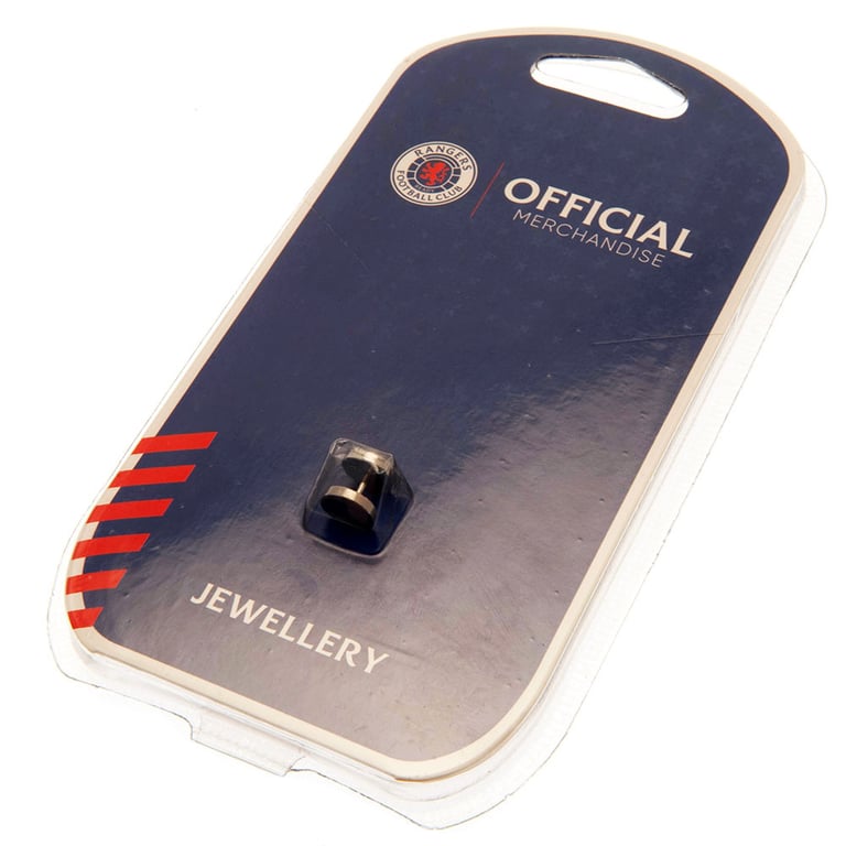 Rangers FC Ready Crest Stainless Steel Laser Printed Stud Earring
