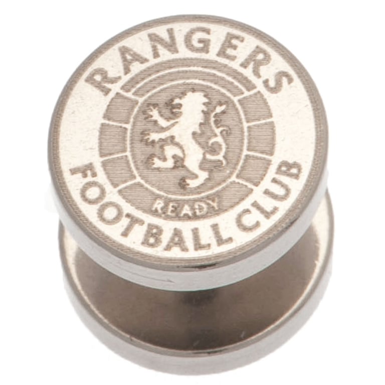 Rangers FC Ready Crest Stainless Steel Laser Printed Stud Earring