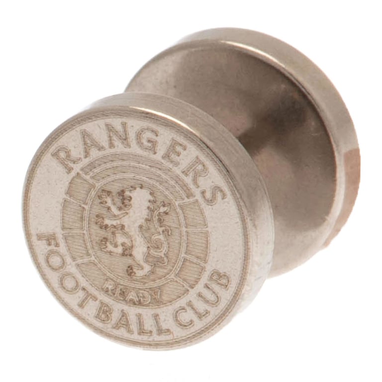 Rangers FC Ready Crest Stainless Steel Laser Printed Stud Earring