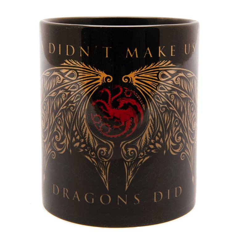 House of the Dragon Ceramic Coffee Mug - Dragon Wing Artwork