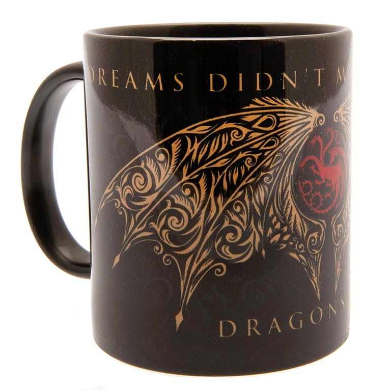 House of the Dragon Ceramic Coffee Mug - Dragon Wing Artwork