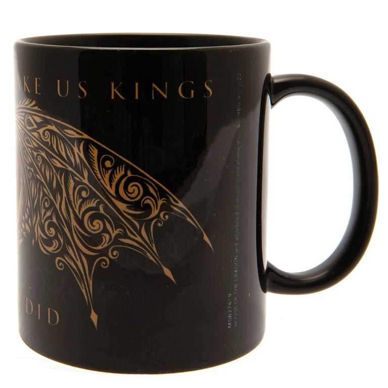 House of the Dragon Ceramic Coffee Mug - Dragon Wing Artwork