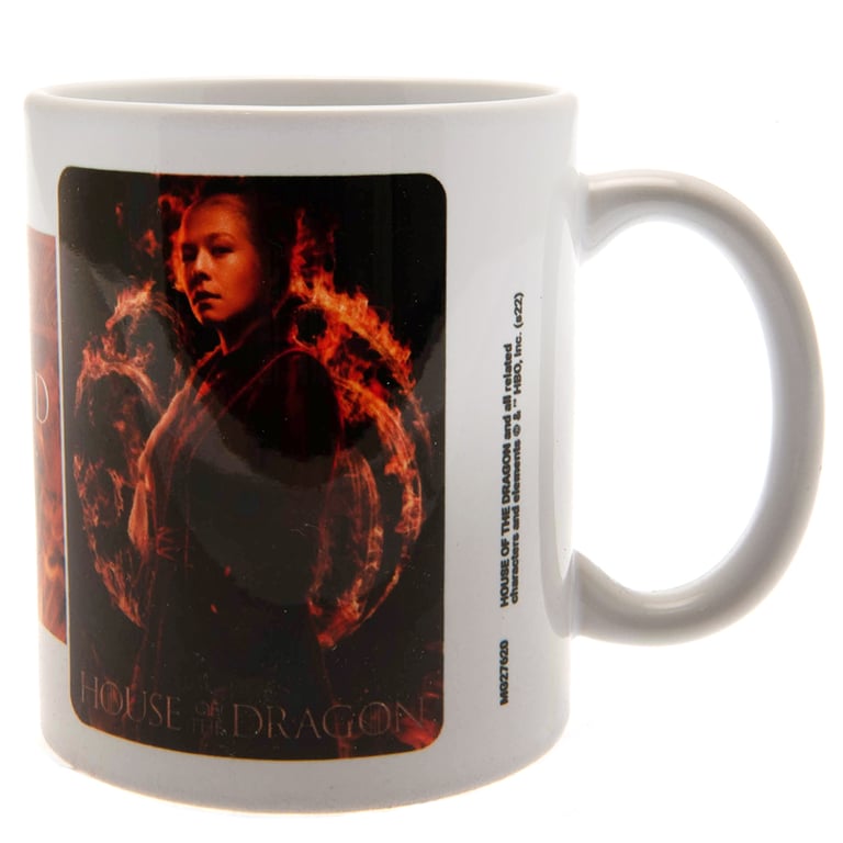 House of the Dragon Fire and Blood Ceramic Mug