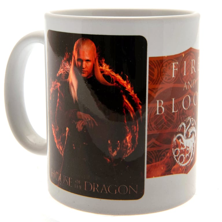 House of the Dragon Fire and Blood Ceramic Mug
