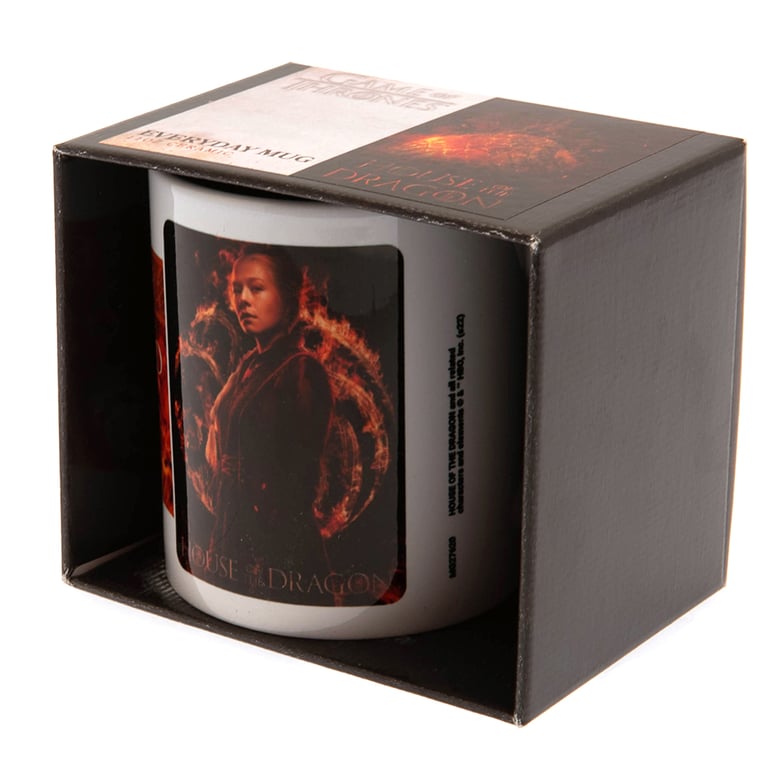 House of the Dragon Fire and Blood Ceramic Mug