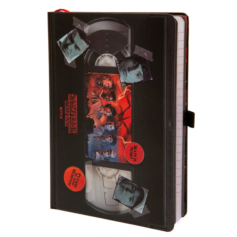 Stranger Things 4 Premium Retro VHS Style A5 Notebook Set