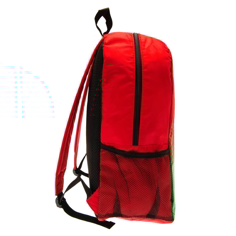 FA Wales Fade Design Crest Backpack with Padded Back Panel and Adjustable Straps