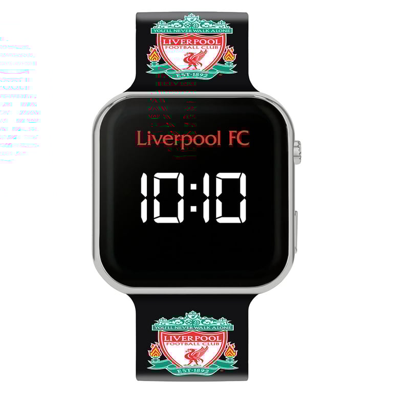 Liverpool FC LED Kids Watch - LFC Branded Time Display with YNWA Strap and Club Crest