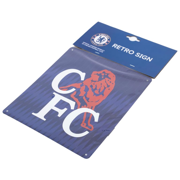 Chelsea FC 1990 Retro Metal Sign - Vintage Football Wall Decoration