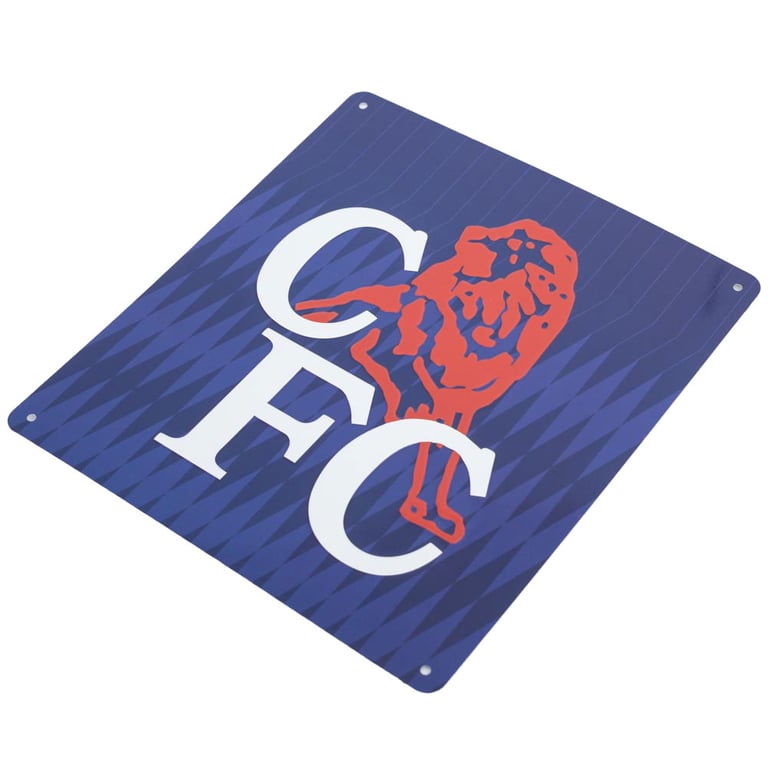 Chelsea FC 1990 Retro Metal Sign - Vintage Football Wall Decoration