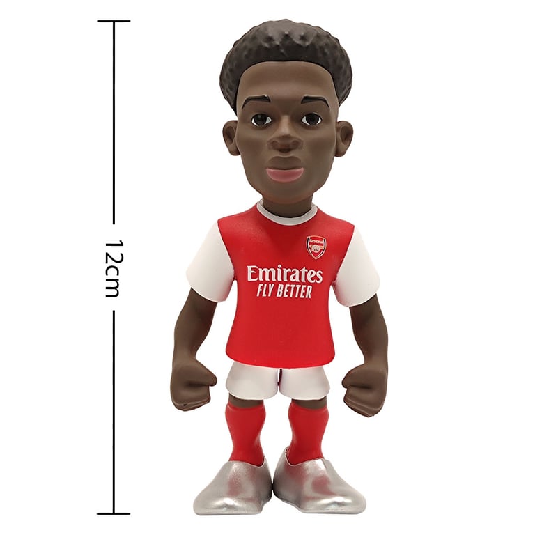 MINIX Arsenal FC Bukayo Saka 12cm Collectible Figurine - Number 7 Football Star