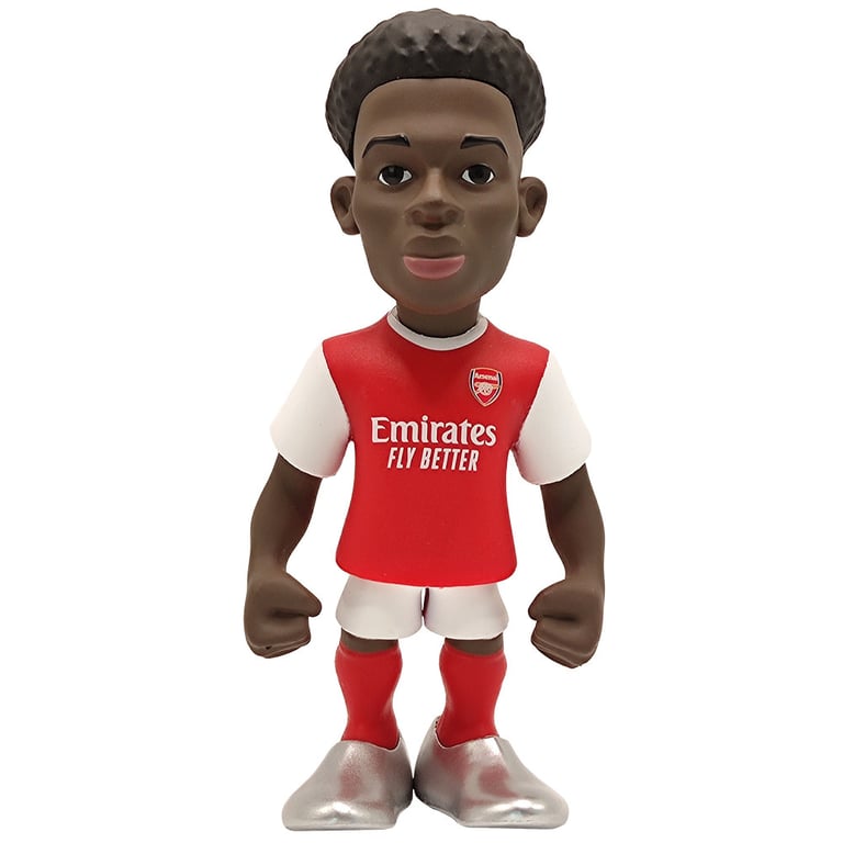 MINIX Arsenal FC Bukayo Saka 12cm Collectible Figurine - Number 7 Football Star