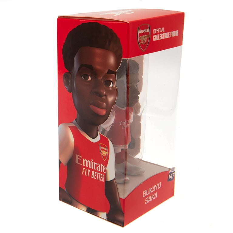 MINIX Arsenal FC Bukayo Saka 12cm Collectible Figurine - Number 7 Football Star