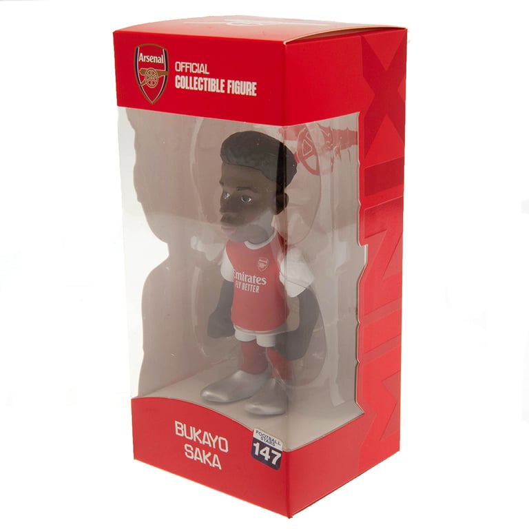 MINIX Arsenal FC Bukayo Saka 12cm Collectible Figurine - Number 7 Football Star