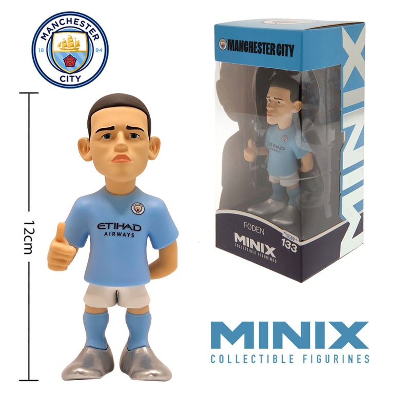 Manchester City FC MINIX Phil Foden 12cm Footballer Collectible Figure
