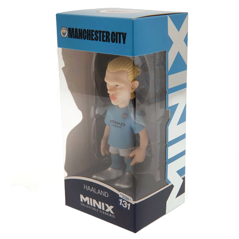 Manchester City FC MINIX 12cm Erling Haaland Figurine Collectible Number 9 Football Star