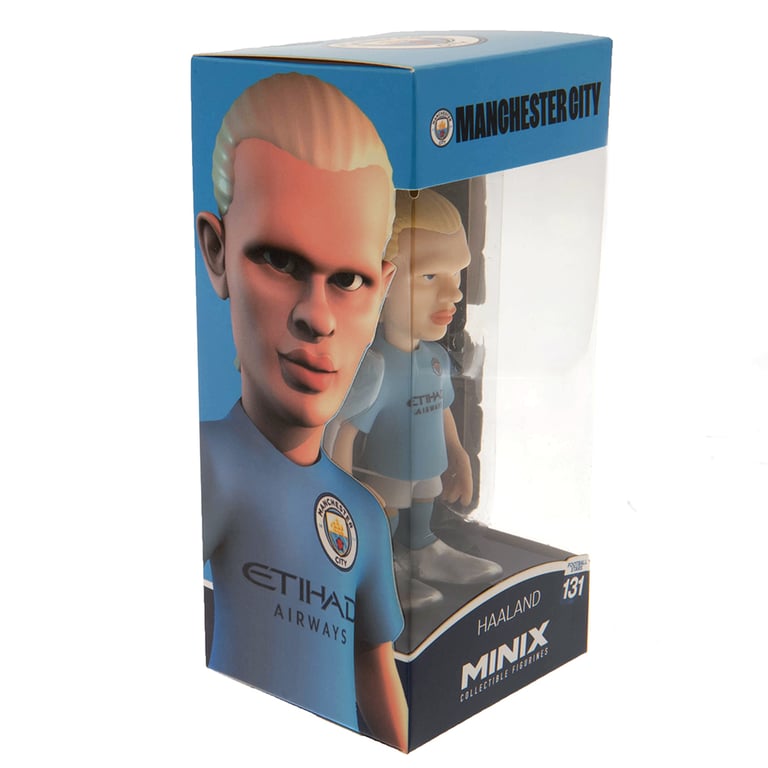 Manchester City FC MINIX 12cm Erling Haaland Figurine Collectible Number 9 Football Star
