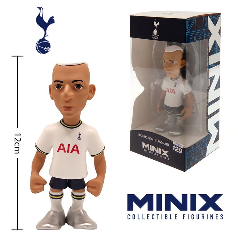 MINIX Tottenham Hotspur FC Richarlison 12cm Figurine - Official Team Kit Collectible