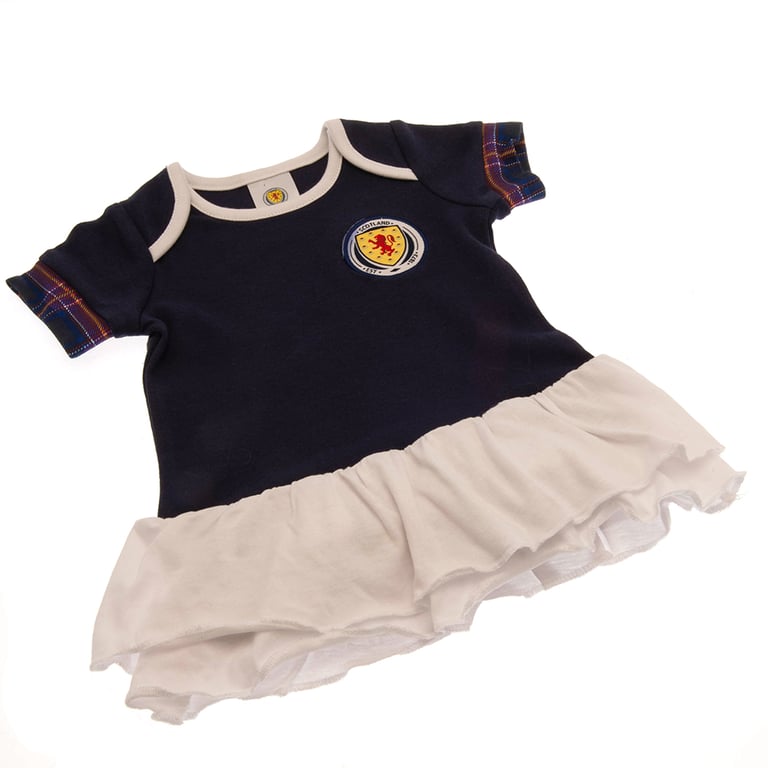 Scottish FA Tutu Bodysuit 0-3 Mths - Soft Cotton Design with Woven Crest